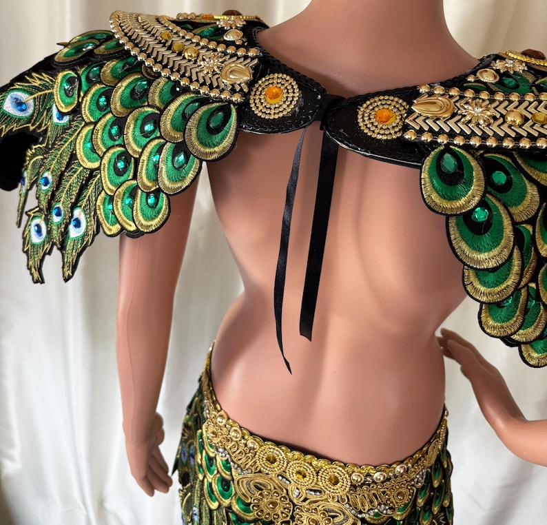 Da neena c0733c peacock warrior men man male parade rio dancer pageant samba costume set xs - xl image 7
