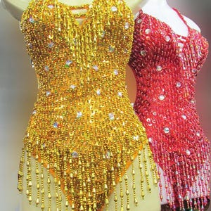 Da neena l025 party latin dance costume drag showgirl leotard xs-xl