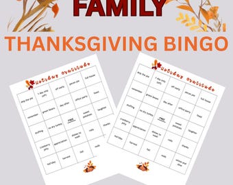 Bingo na Święto Dziękczynienia: Wydanie biurowe i rodzinne