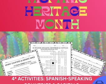 Miesiąc Dziedzictwa Hiszpańskiego – łamigłówki i arkusze ćwiczeń dla krajów hiszpańskojęzycznych