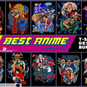 Best Anime T-shirt Design Bundle Part 2 Premium Quality Anime Design Bundle, Anime Streetwear, Design Are Best Quality Design Anime Design.
