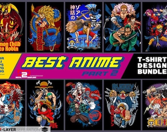 Best Anime T-shirt Design Bundle Part 2 Premium Quality Anime Design Bundle, Anime Streetwear, Design Are Best Quality Design Anime Design.