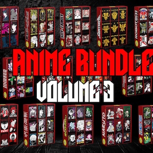 ANIME BUNDLE V3 Premium Quality Anime Design Bundle, Anime Streetwear, All Design Are Best Quality Design, Tumbler - Anime Design Bundle