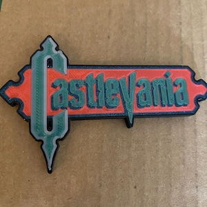 Castlevania titlescreen logo NES magnet
