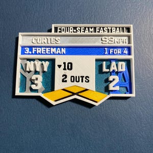 Dodgers vs Yankees world series game 1 Freddie Freeman walk off scoreboard VERSION 2