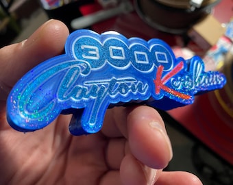 Los Angeles Dodgers Clayton Kershaw 3000 durchgestrichenes Gedenkmagnet im “blauer Himmel auf Erden” Stil