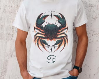 Cancer Zodiac Sign T-Shirt, Astrology Graphic Tee