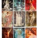 Steampunk Grunge Women Collage Sheet Digital Instant Download for ACEO, ATC, Notecards, Altered Tags 