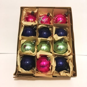 Fantasia Christmas Vintage Polish Glass Ornaments Blown Glass
