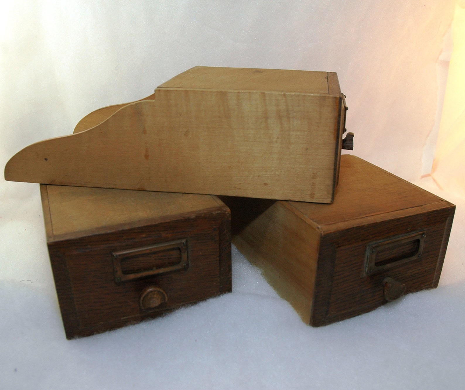 Roll Top Desk Drawers Wooden Cubby Covers Set of 3 Etsy