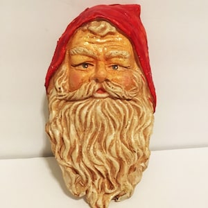 Santa Christmas Wall Decoration Hand Decorated