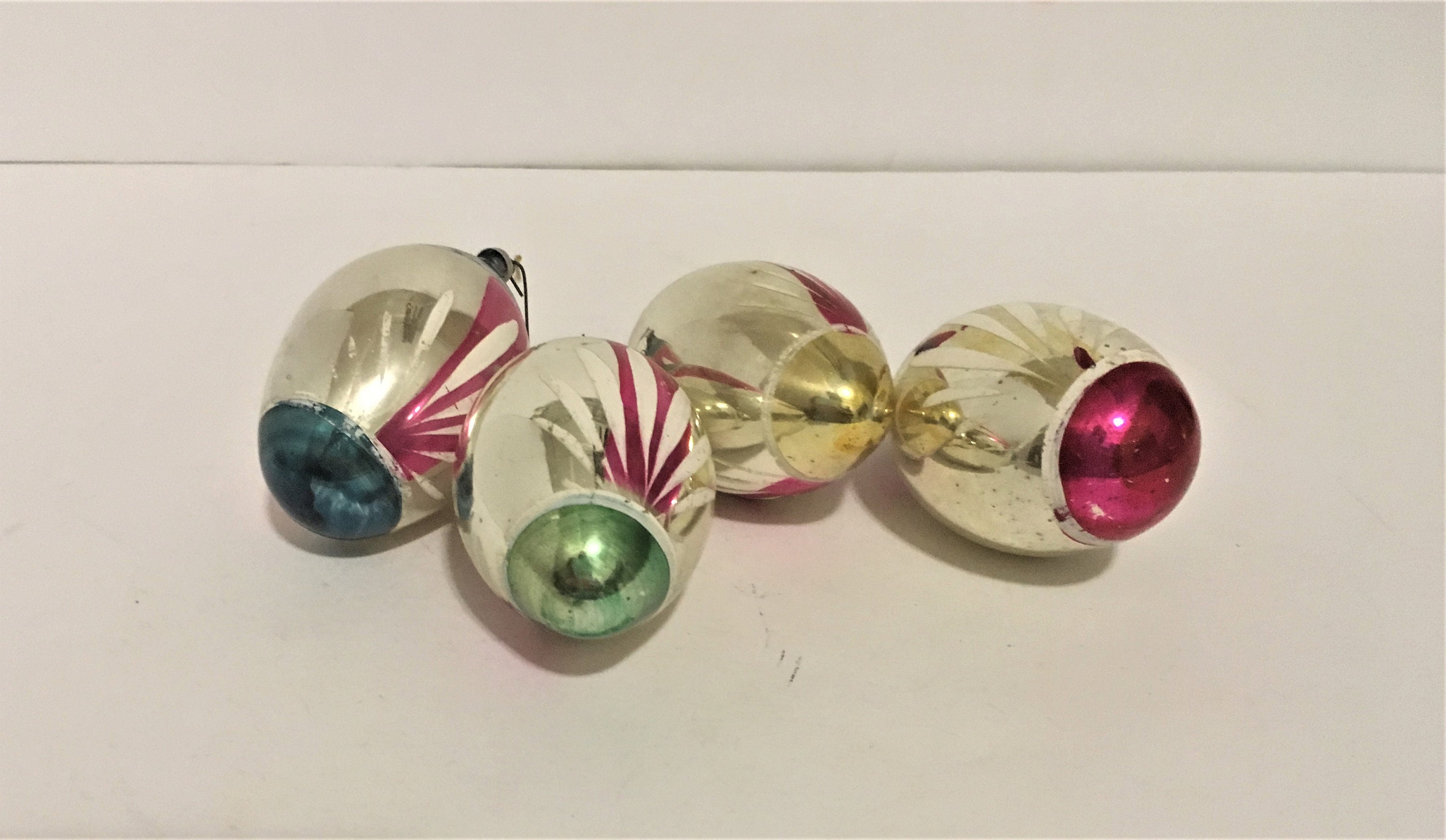 Occupied Japan Christmas Ornaments Set of 4 Etsy UK