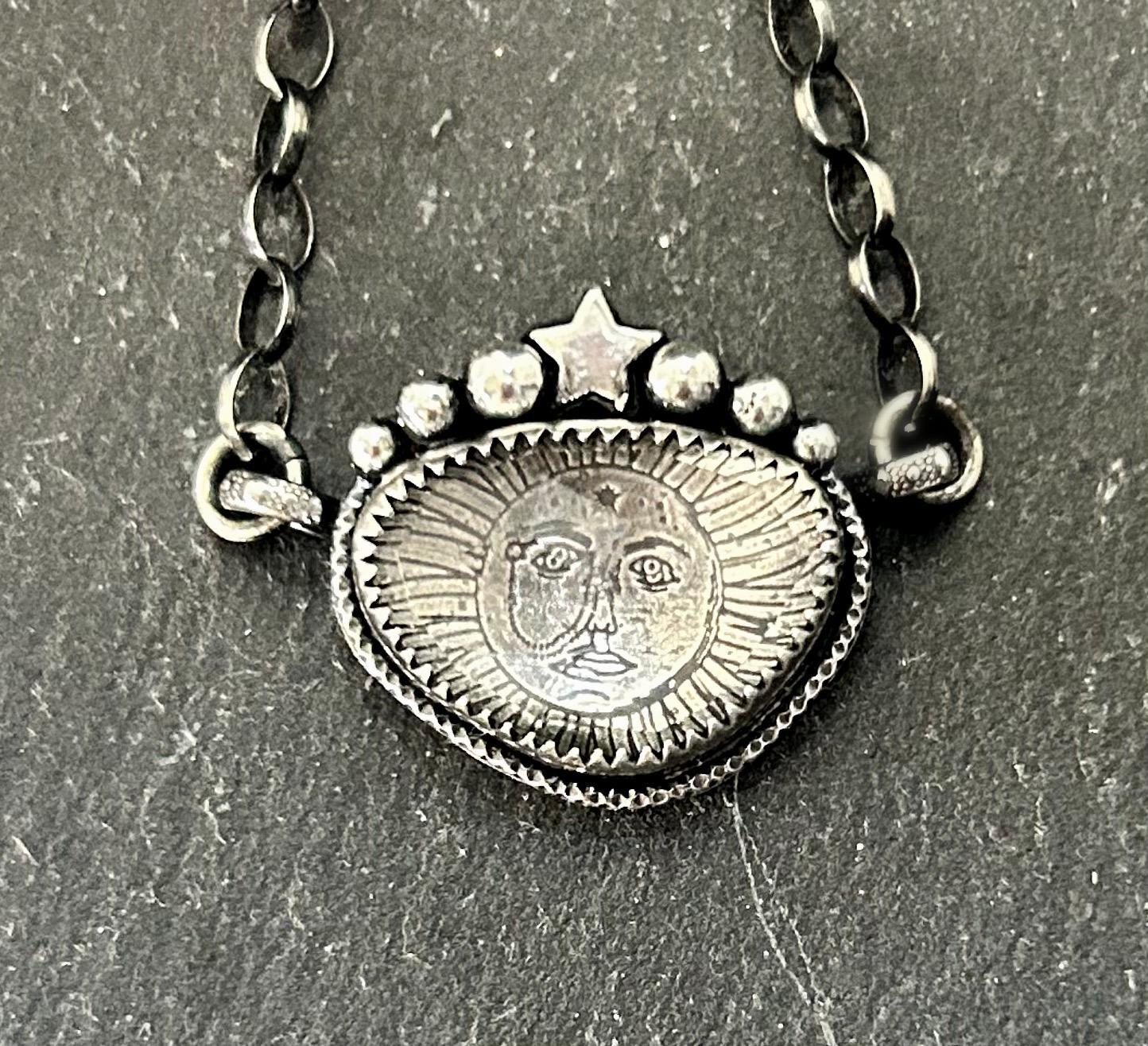 Bohemian Clear Quartz Necklace, Natural Rose Cut Quartz in