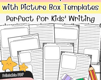 Kids Story Paper: Drawing & Writing Prompts – 40 Printable Pages (PDF Printable)