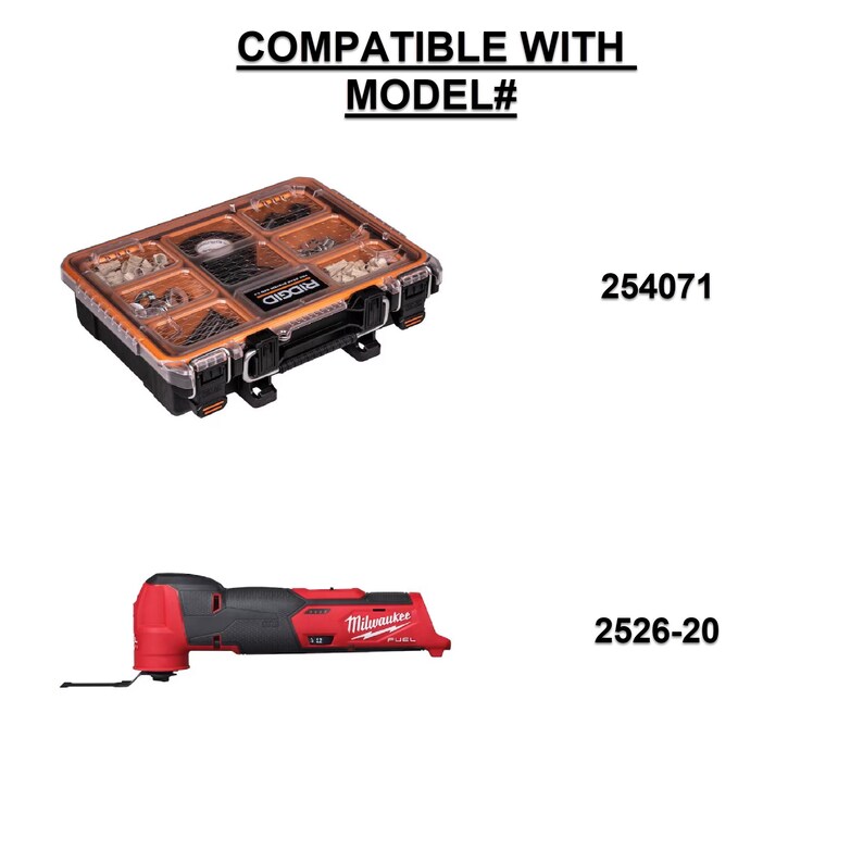 Ridgid Pro Gear 2.0 Tool Insert for the Milwaukee M12 Oscillating Multi-Tool (2526-20).**INSERT ONLY** image 2