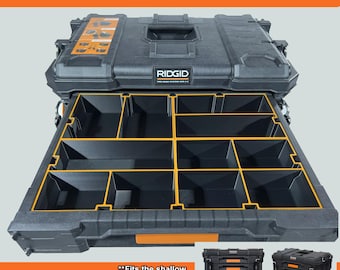 Ridgid Pro Gear 2.0 Shallow Drawers - Organizer Bin Inserts.  **INSERT ONLY**