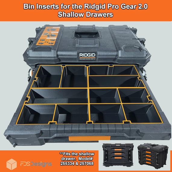 Ridgid Pro Gear 2.0 Shallow Drawers - Organizer Bin - Set of 4