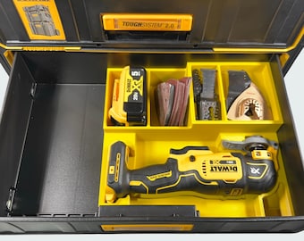 DeWalt Tough System 2.0 2- Drawer Insert for the DeWalt Oscillating Multi-Tool (Model# DCS354B & DCS356B). *INSERT ONLY*