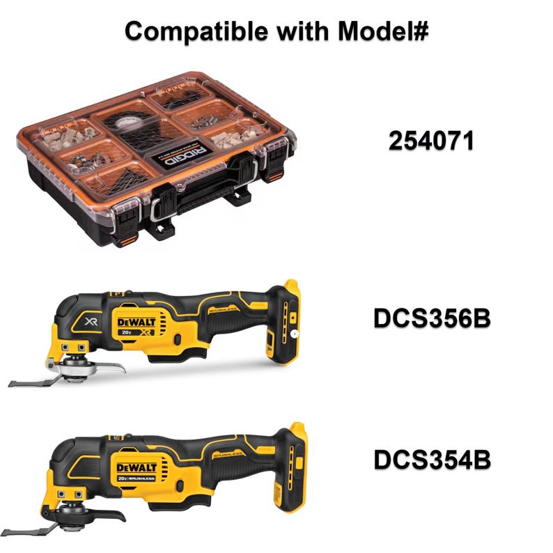Ridgid Pro Gear 2.0 Insert for the Dewalt Multi-Tool (Model# DCS354B & DCS356B).**INSERT ONLY** image 2