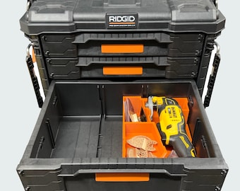 Ridgid Pro Gear 2.0 3 Drawer Insert for the DeWalt Oscillating Multi-Tool (Fits Model# DCS354B & DCS356B). *INSERT ONLY*