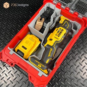 Milwaukee Packout Insert for the DeWalt Multi-Tool (DCS354B & DCS356B).  *INSERT ONLY*