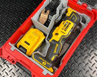 Milwaukee Packout Insert for the DeWalt Multi-Tool (DCS354B & DCS356B).  *INSERT ONLY*