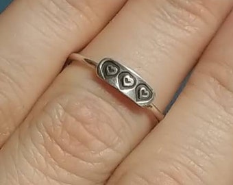 Hero&#39;s Health -- Sterling Silver Stacking Ring, Made to Order