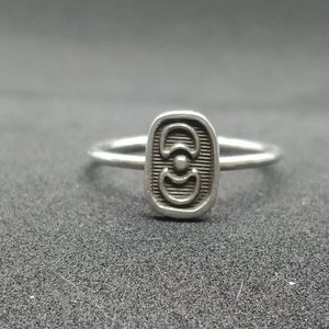 Sterling Silver -- Mirrored Moons --  Stacking Ring