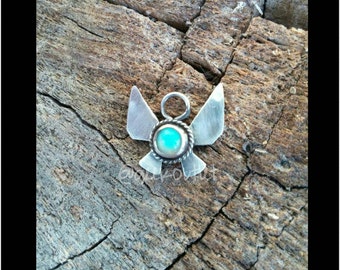 Sterling Silver Legend of Zelda Inspired Navi Fairy Necklace with Choice of Stone