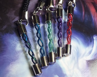 Mini Glass Zombie Virus Phone Charm/Zipper Pull