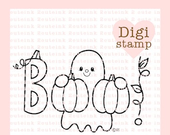 Boo Wort Kunst digitale Stempel - Geist digitale Stempel - Halloween-Stempel - Geist-Stempel - Halloween-Kunst - Halloween Handwerk Versorgung