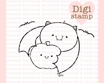 Batty Digital Stamp for Card Making, Paper Crafts, Scrapbooking, Hand Embroidery, Invitations, Stickers, Cookie Decorating  Ask a Question