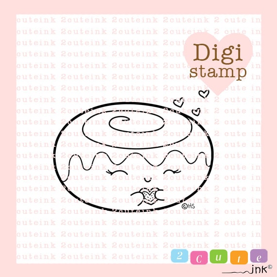Cinnamon Roll Coloring Page