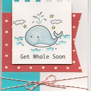 Whale Fun Digital Stamp for Card Making and Crafts image 2