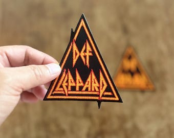 2Pcs. Def Leppard  Rock band Music Logo Symbol Embroidery iron-on Sew-on patches