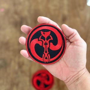2Stk. Schädel Mandalorian Mythosaurs Boba Fett Star Wars Symbol Stickerei Aufnäher zum Aufbügeln