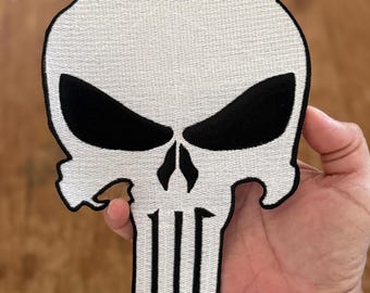 Skull Punisher dangerous danger Grim Reaper Satan Devil Dead Symbol Embroidery iron-on Sew-on patches