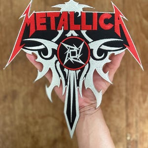 Metallica Band Music Heavy metal Speed metal Logo Symbol Embroidery iron-on Sew-on patches