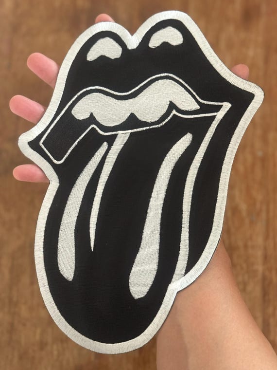 Língua grande The Rolling Stones Banda dos anos 60 Símbolo Bordado  termocolante Remendos para costura - Etsy Portugal, image size:570x760