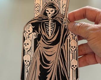 Skull Grim Reaper Satan Devil Scary Dead Dark night Symbol Embroidery iron-on Sew-on patches