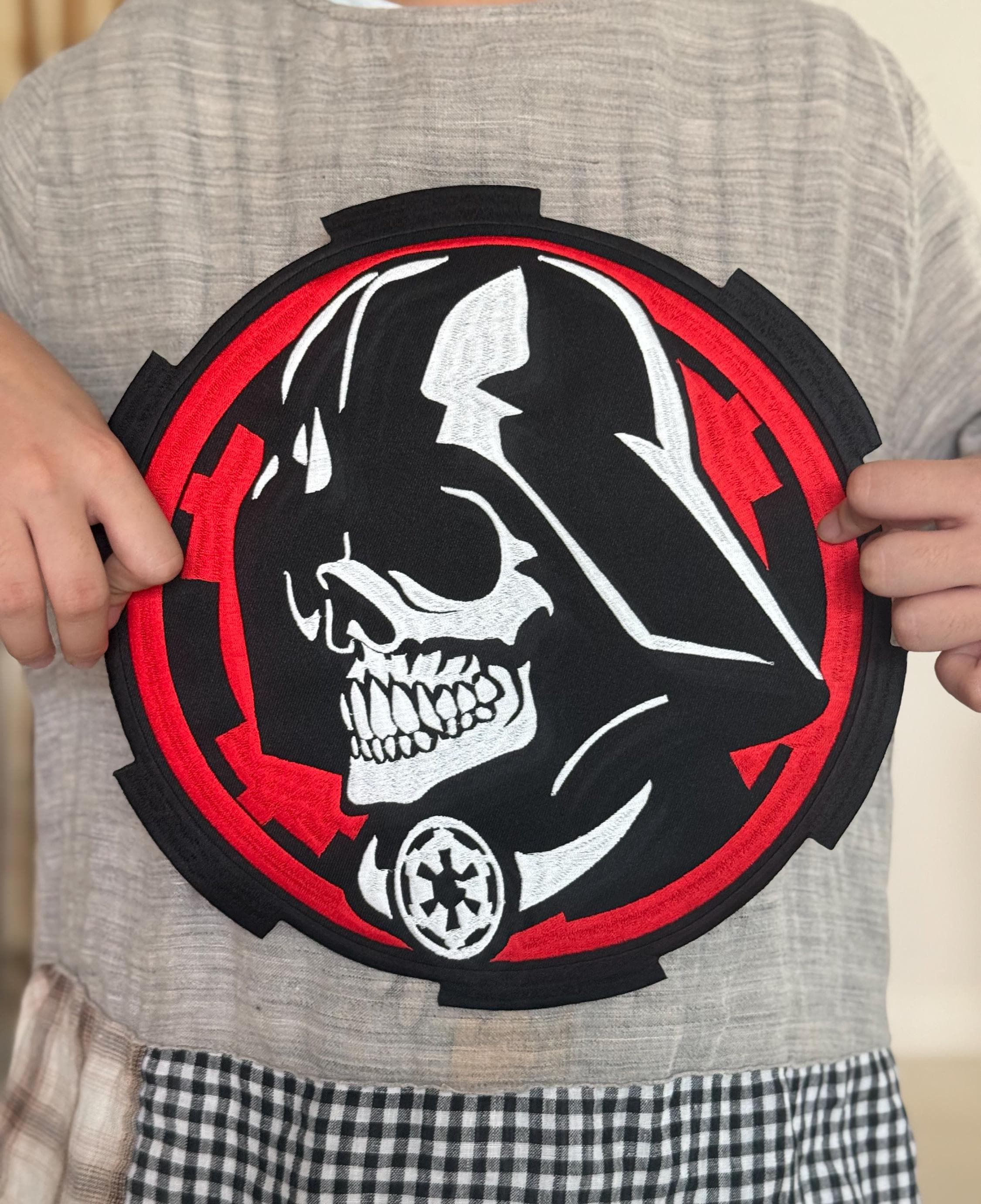 Star Wars Darth Vader Head and Mask Embroidered Patch, NEW UNUSED
