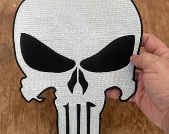 Skull Punisher dangerous Grim Reaper Satan Devil Dead Symbol Embroidery iron-on Sew-on patches