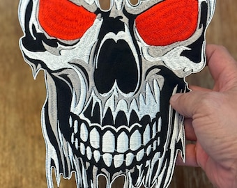 Skull Punisher danger Grim Reaper Devil Dead Dark night Symbol Embroidery iron-on Sew-on patches