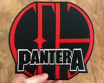 Pantera Heavy Metal Band Musik Logo Symbol Stickerei Aufnäher zum Aufnähen