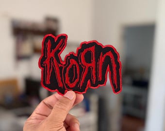 2Pcs. Korn Nu metal Band Music Logo Symbol Embroidery iron-on Sew-on patches
