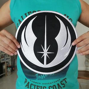 Jedi Order Jedi Crest Squadron Star wars Symbol Embroidery iron-on Sew-on patches