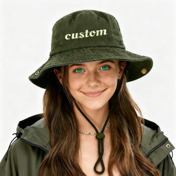 Custom embroidered hiking hats, bucket hats, personalized text, logo sun hats, travel hat,camping hat,summer hat