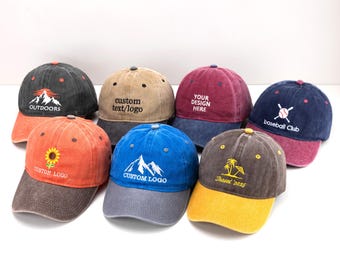 Unisex embroidered baseball cap, business party gift, holiday gift, new dad,mom gift, best man/maid of honor, sunflower logo, baseball club.
