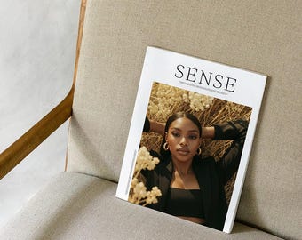 Minimal Softcover Magazine Mockup: Lifestyle catalog Branding PSD mockup