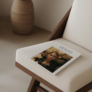 Minimal Softcover Book Mockup: Lifestyle magazine Branding PSD Template (Photoshop Only)
